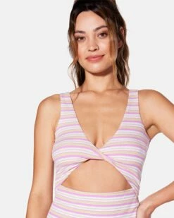 Rylee Convertible Twist Dress -HURLEY Sales hu033d3 summer stripe 4