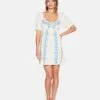 Brittany Embroidered Dress -HURLEY Sales hu037d3 white 1