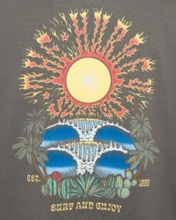 BURNING SUN BOYFRIEND TEE -HURLEY Sales hu038k3 black 4