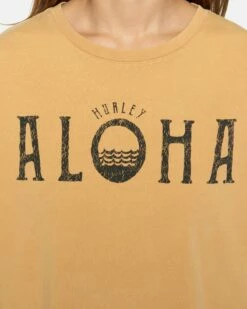 ALOHA BOYFRIEND TEE -HURLEY Sales hu039k3 sandstone 4