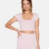 Dakota Crop Top -HURLEY Sales hu049k3 summer stripe 1