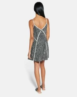 Animal Mini Dress -HURLEY Sales hu052d3 black 2