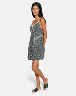 Animal Mini Dress -HURLEY Sales hu052d3 black 3