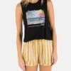 Sunset Nights Dani Tank -HURLEY Sales hu070k3 black 01