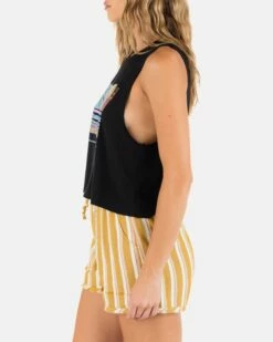 Sunset Nights Dani Tank 10 Sunset Nights Dani Tank -HURLEY Sales hu070k3 black 04