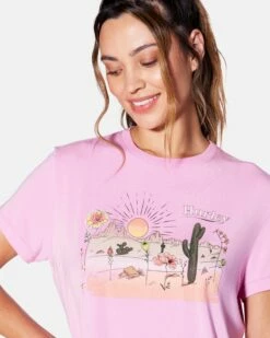 Homeward Bound Girlfriend Tee -HURLEY Sales hu076k3 orchid 4