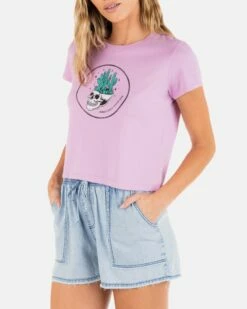 Cacti Baby Tee 9 Cacti Baby Tee -HURLEY Sales hu079k3 orchid 03