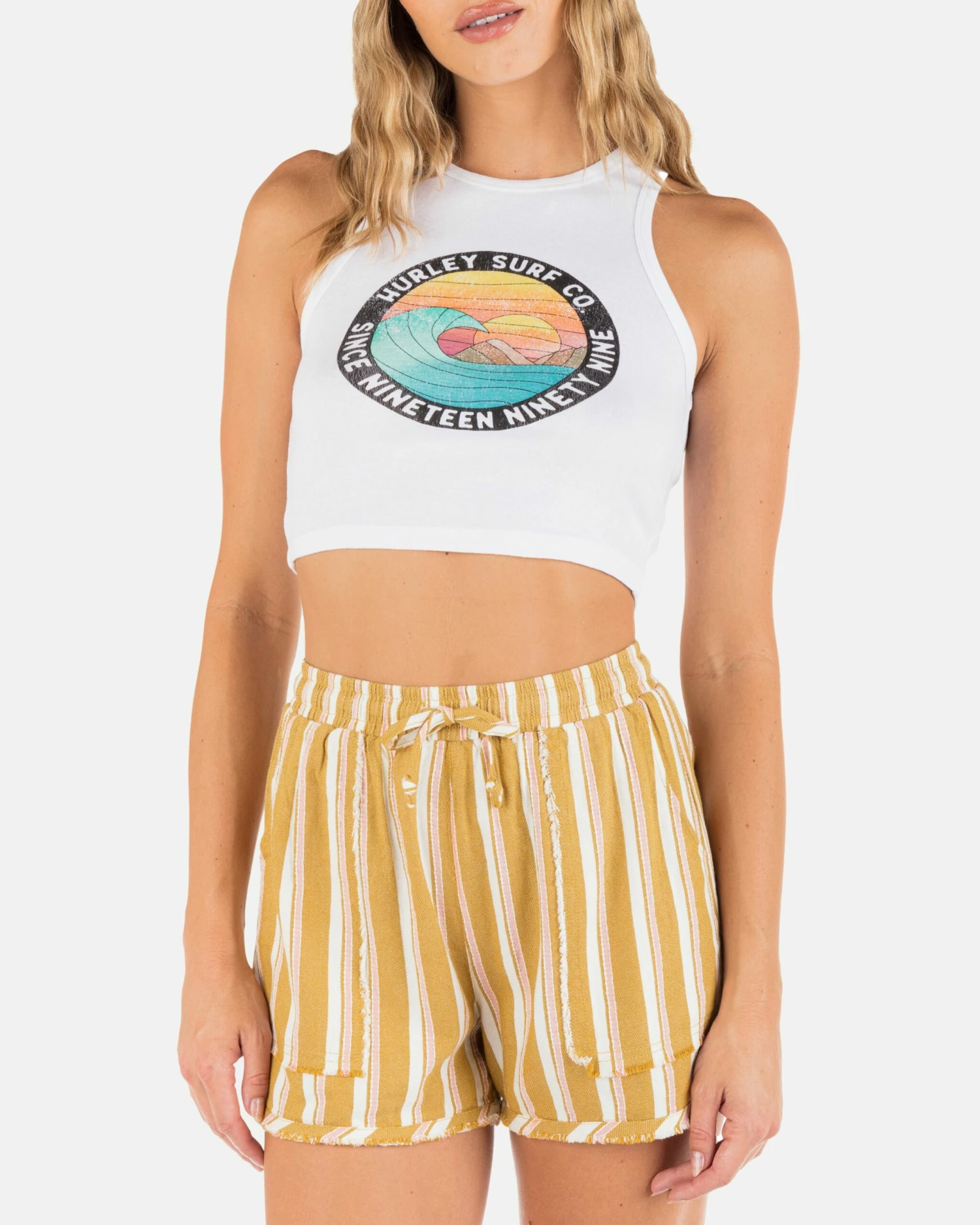 Sand Circle Cropped Baby Tank 3 Sand Circle Cropped Baby Tank