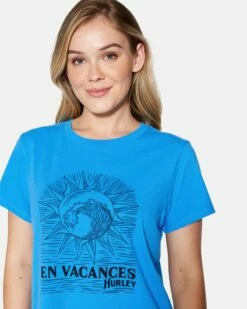 BIARRITZ CLASSIC TEE -HURLEY Sales hu091k3 blue 4