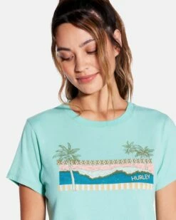 Boardwalk Classic Tee 10 Boardwalk Classic Tee -HURLEY Sales hu092k3 mint ice 4