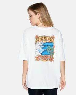 DESERT POINT BOYFRIEND TEE -HURLEY Sales hu104k3 white 2