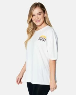 DESERT POINT BOYFRIEND TEE -HURLEY Sales hu104k3 white 3